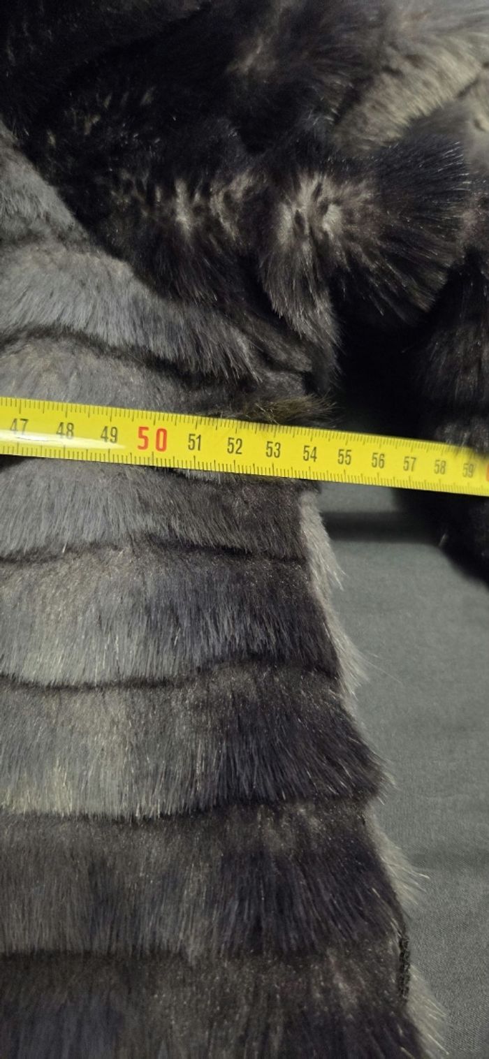 Manteau fausse fourrure gris T.42/44 - photo numéro 8