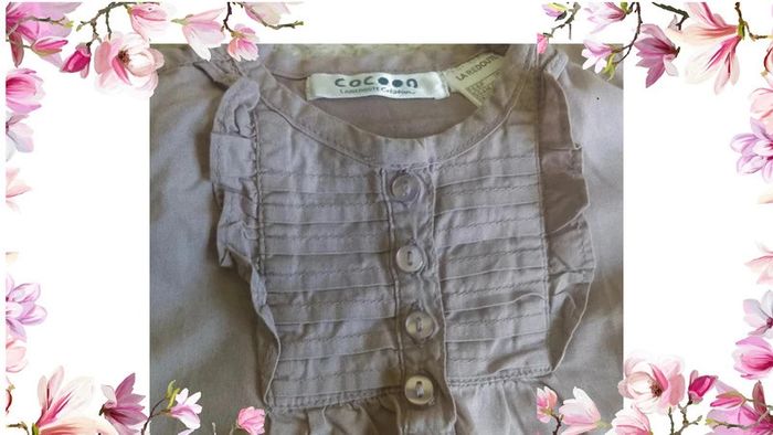 Blouse ou tunique,fille unie 3 mois ou 60 cm -Cocoon La Redoute-2 vêtements achetés le 3ème offert - photo numéro 4