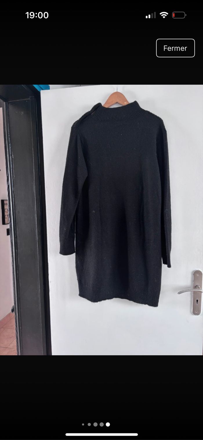 Robe pull noir femme - photo numéro 2