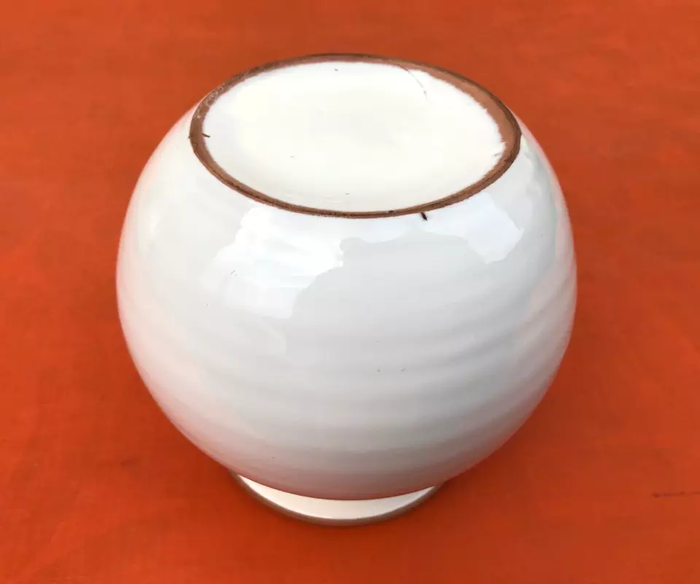 Années 1960 Vase boule Terre cuite émaillée - photo numéro 4