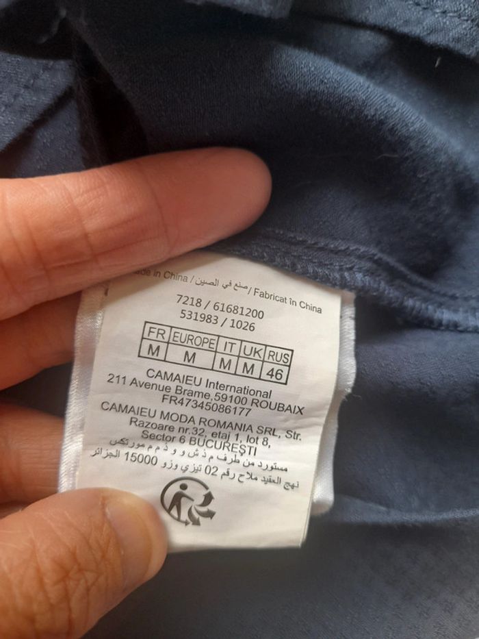Tee shirt sans manches Marine Taille M - photo numéro 4