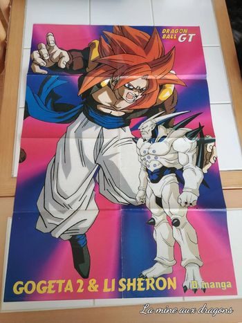 Poster géant Affiche Dragon Ball Z Gt Omega Shenron Gogeta manga vintage Dorothé