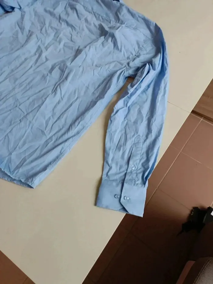 Chemise manche longue bleu emporio fashion taille l - photo numéro 9