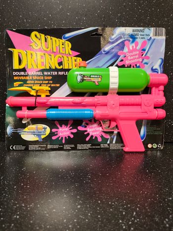 Jouet vintage neuf super drencher pistolet à eau soaker