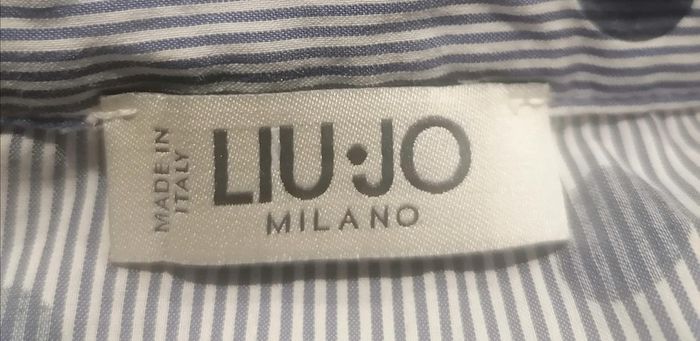 Chemise à rayures et gros pois bleu marine et blanc Taille S Liu Jo - photo numéro 9