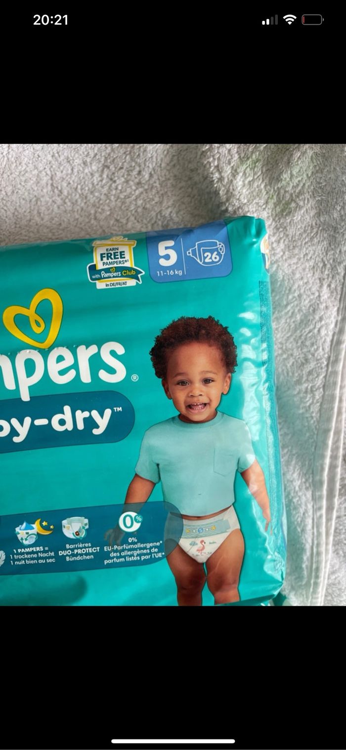 Couche Pampers baby drive