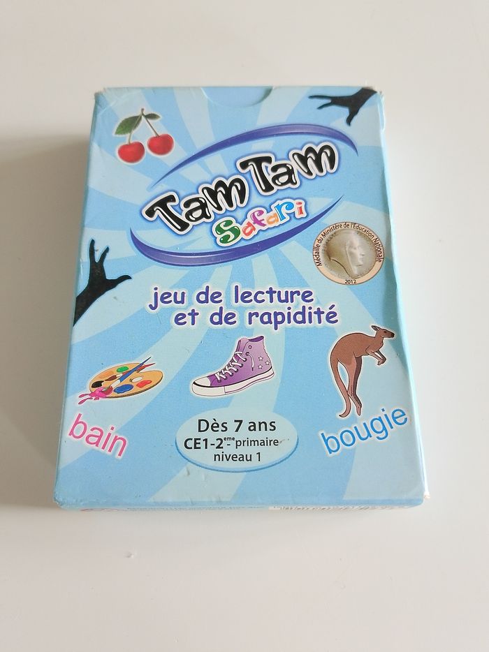Tam tam safari jeu de lecture et de rapidité des 7 ans complet
