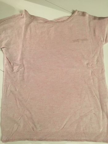 Pull rose à paillettes