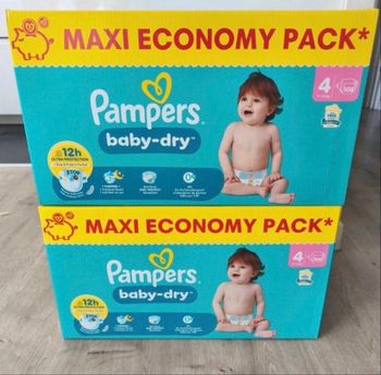 2 maxi pack Pampers taille 4 