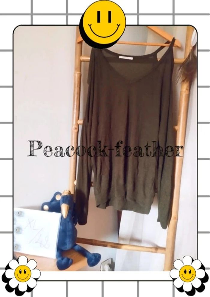 Pull épaules dénudées kaki camaïeu 42