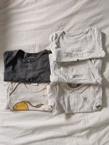 Lot de 5 bodies manches longues