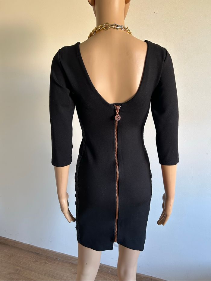 Robe noire à manches courtes Kaporal taille XS TBE - photo numéro 5