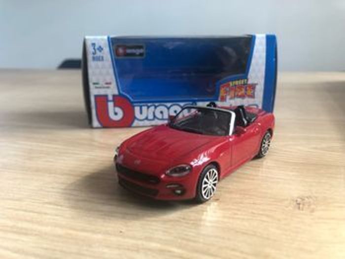 Miniature burago Fiat 124 cabriolet