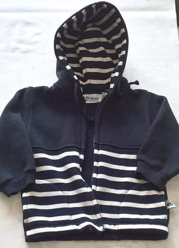Veste garçon-fille zippée à capuche 2-3 ans / Hublot