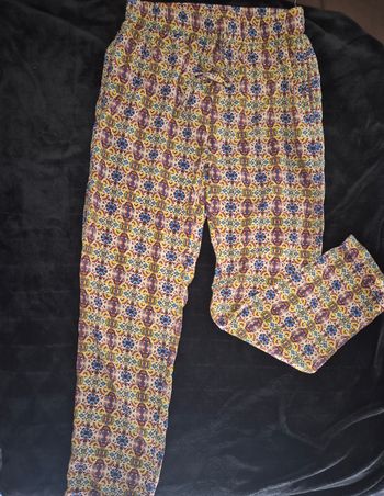 Pantalon fluide à motifs