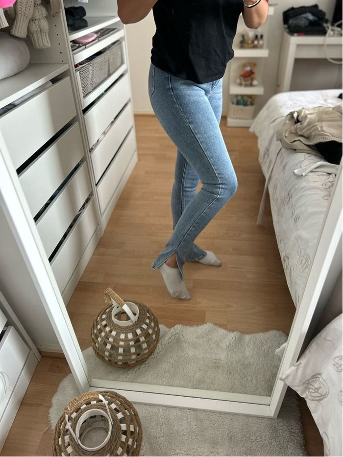 Jean Bleu Taille Haute Taille 36 - photo numéro 2