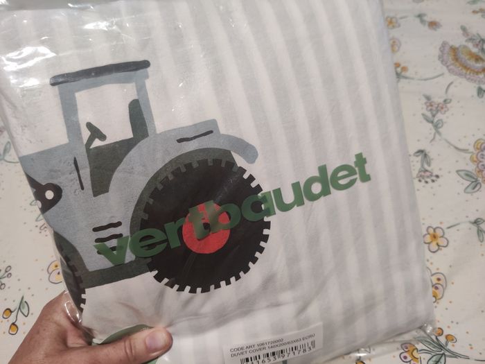 Housse de couette + taie + drap housse Quel chantier Vertbaudet Taille 150 x 140 - photo numéro 6