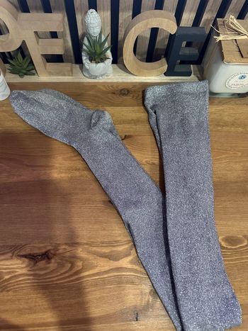 Collant argenté gris 8/10 ans