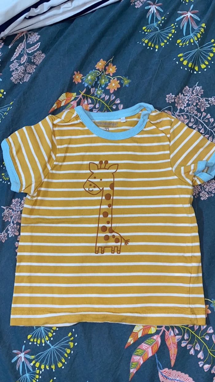 T-shirt rayé girafe orchestra