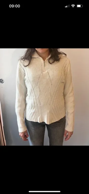Pull été blanc ajouré