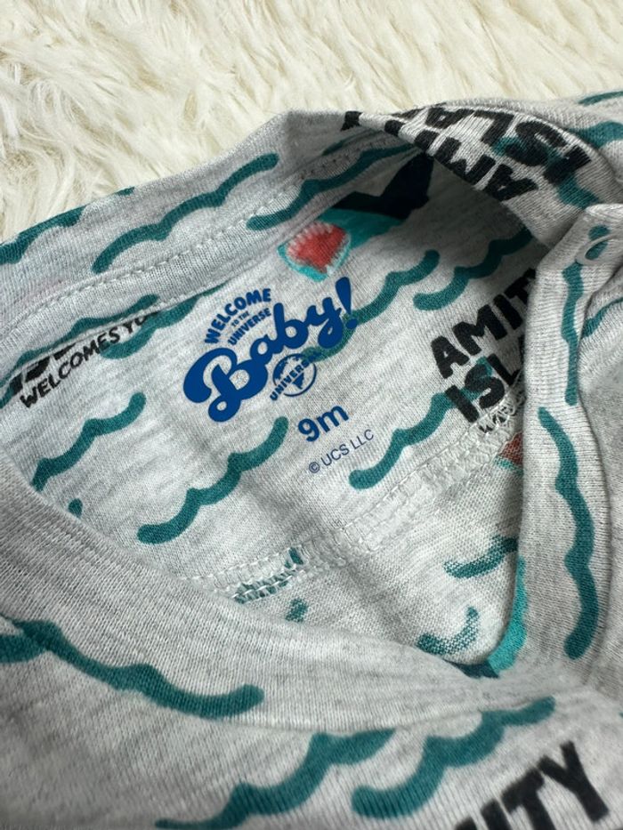 Lot de 2 tshirts welcome baby taille 9 mois - photo numéro 4