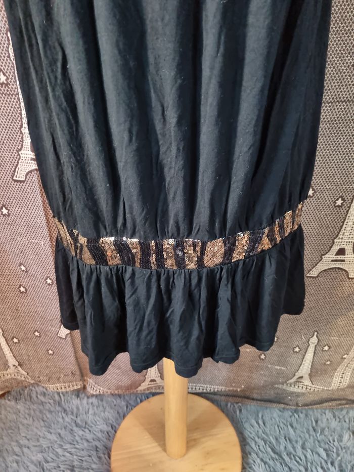 Tunique noir à strass doré taille 4 - photo numéro 3