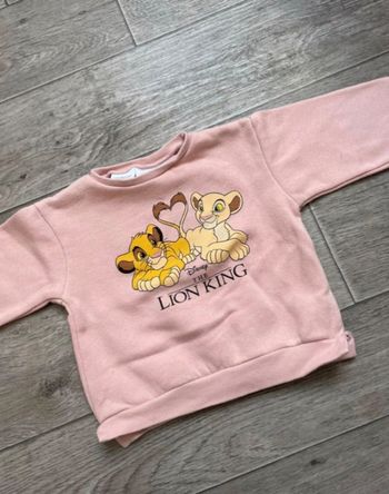 Pull rose - Zara / Le Roi Lion 6 mois