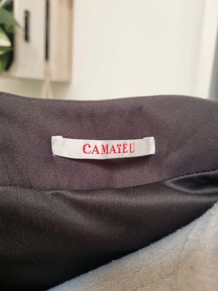 Robe kaki Camaïeu taille 38 - photo numéro 3