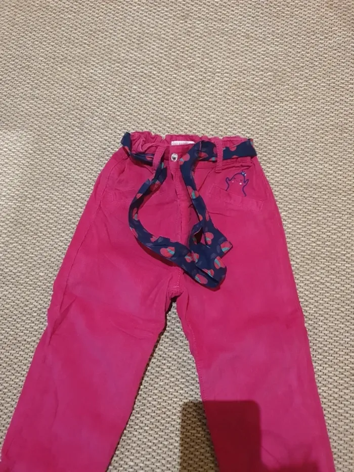 Jolie pantalon en velours fille dpam - photo numéro 3