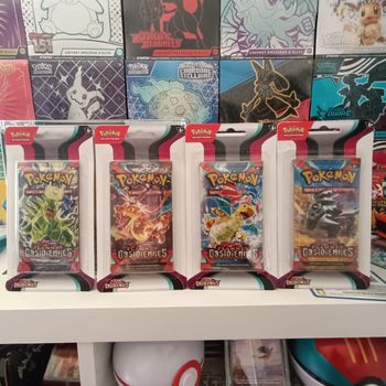 Artset pokémon boosters blisters ev3 Flammes Obsidiennes neuf