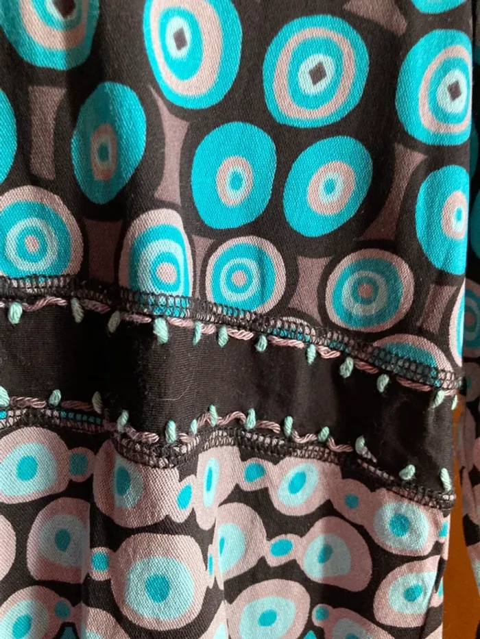 Superbe blouse longues manches TAIFUN jamais portée doublée dessins Vintage - photo numéro 3