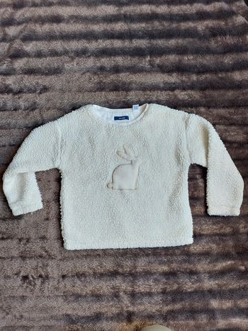 Pull très chaud blanc okaidi