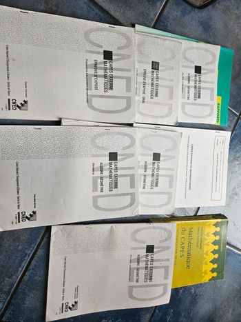 Livrets préparation capes externe maths