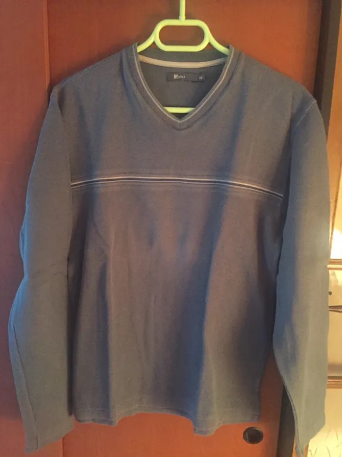 Sweat bleu gris Jules taille M - photo numéro 4