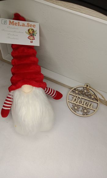 Boule de Noël personnalisée en bois