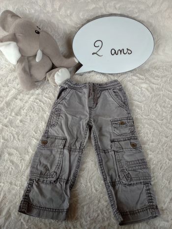 Pantalon doublé Garçon 2 ans Hello London Sergent Major 100% coton