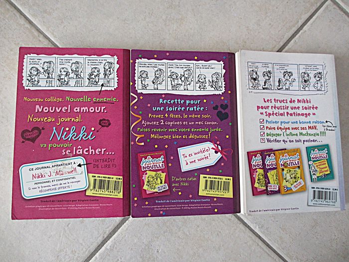 Lot de 3 livres enfant Le Journal d’une Grosse Nouille – Tomes 1, 2 et 4 - photo numéro 2