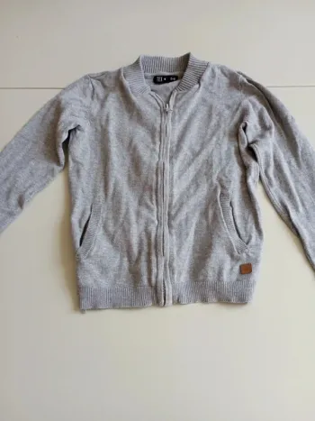 Gilet zippé tex 5-6 ans gris