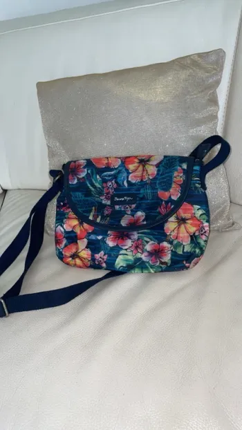 Sac Bandoulière Banana Moon Fleuri - Très Bon État