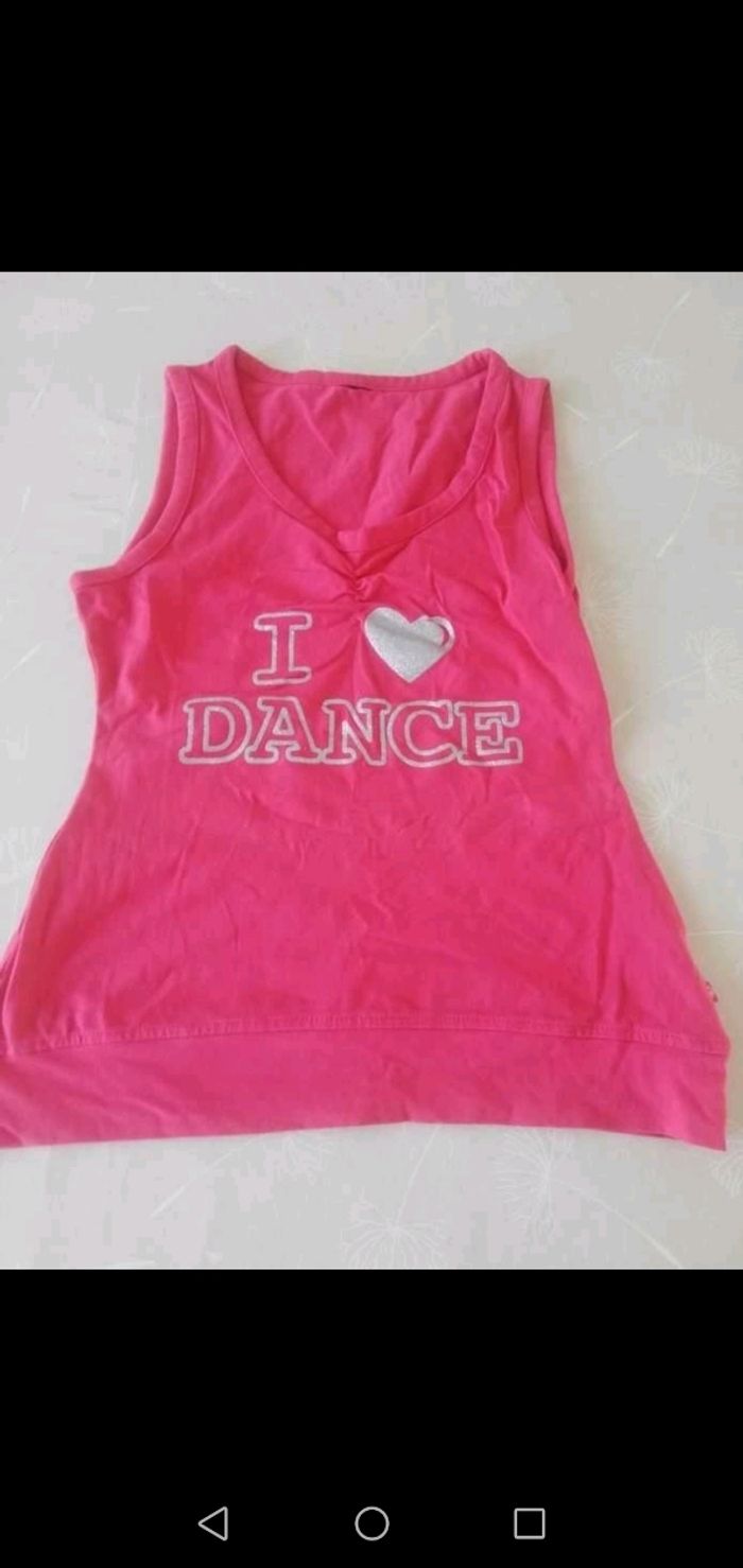Débardeur rose 10 ans