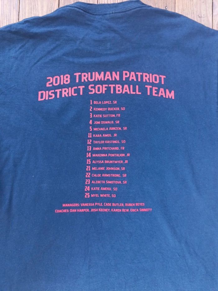 T-shirt Patriots softball usa 2018 M - photo numéro 5
