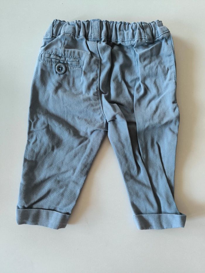 Pantalon bleu gris 3 mois - photo numéro 2