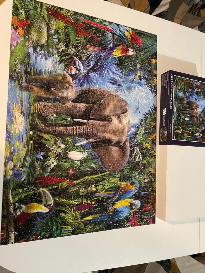 Puzzle Éléphant Parrot Rainforest 1000 pièces - photo numéro 4
