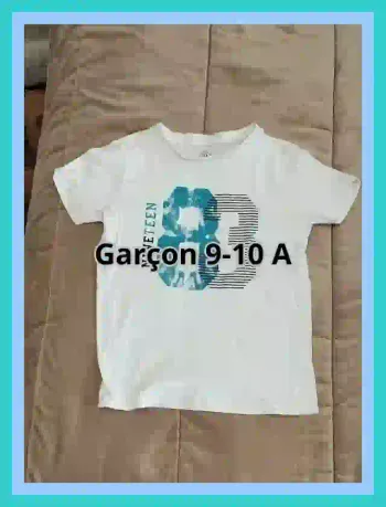 T-shirt TEX sport imprimé blanc garçon 9 à 10 ans  7525388476