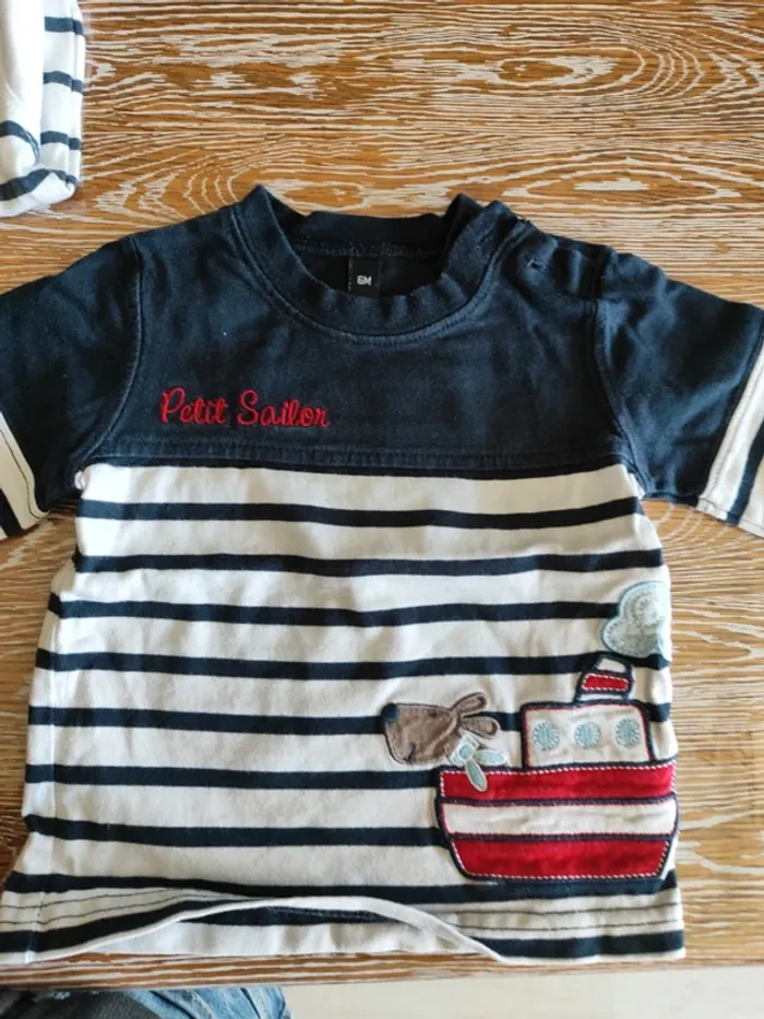 🍁 lot de 10 teeshirts manches longues taille 6 mois 🍁 - photo numéro 3