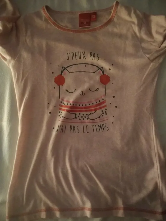 Pyjama Fille a message 10 ans - photo numéro 2