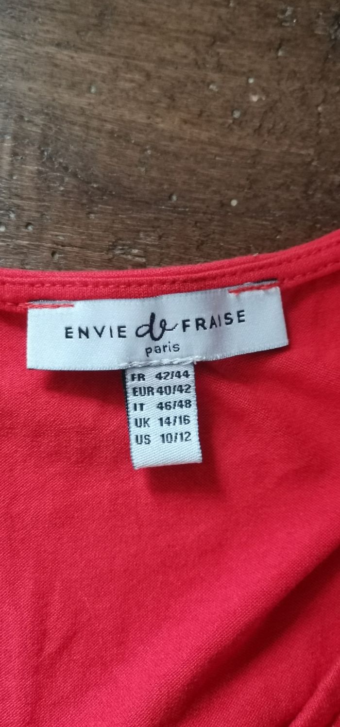 Haut rouge envie de fraise - photo numéro 3