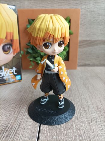 Figurine Zenitsu Agatsuma Demon Slayer Kimetsu no yaiba banpresto qposket Bandai
