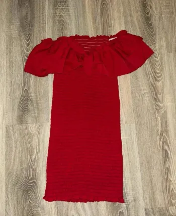 Robe rouge moulante femme T38 Shein