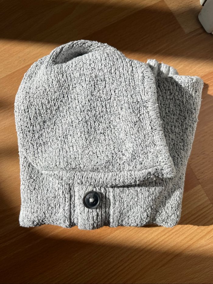 Gilet Monoprix blanc gris chiné - photo numéro 5